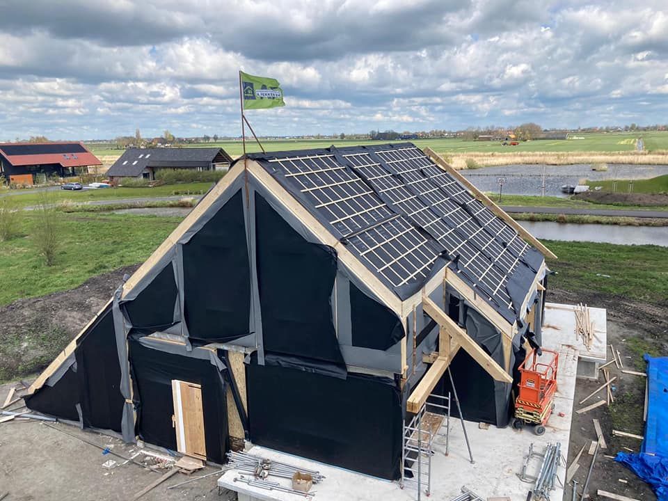 Nieuwbouw schuurwoning te Heeg